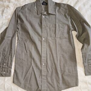 long sleeved button up shirt - boys size L (12-14)